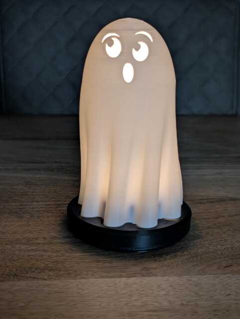 Ghost Halloween Lamp, Spooky Night Light - image 1