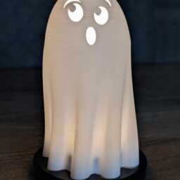 Ghost Halloween Lamp, Spooky Night Light - thumbnail 3