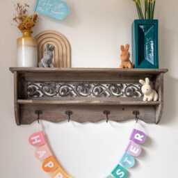 Happy Easter Bunting. Felt Nursery Decor. Custom Garland Wall Hanging. Pastel Rainbow - thumbnail 2