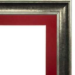 Scandi Crosshatch Photo Picture Frame With Red Mount, Poster Frame, Art Frames - thumbnail 2