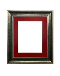 Scandi Crosshatch Photo Picture Frame With Red Mount, Poster Frame, Art Frames