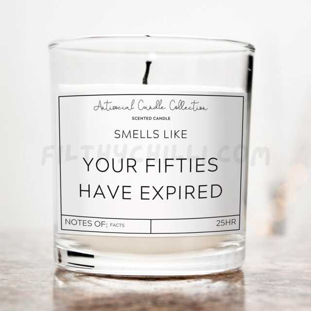 Funny 60Th Birthday Candle, Your Fifties Have Expired, ??? - image 1