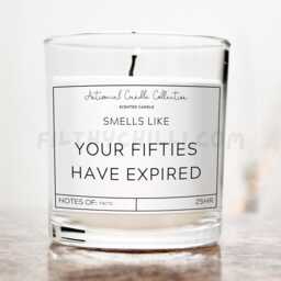 Funny 60Th Birthday Candle, Your Fifties Have Expired, ??? - thumbnail 1