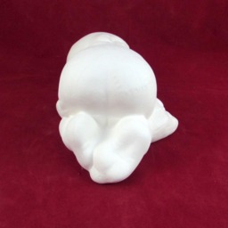 Ready To Ship-Ceramic Ready To Paint Lying Down Gnome - 8 Inches, Lawn Or Garden Gnome, Outdoor Indoor - thumbnail 3