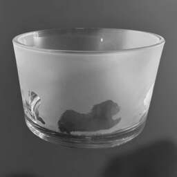 Shih Tzu Bowl - Clear Glass Bowl With Shih Tzu Frieze Design Shihtzu Gift Idea - thumbnail 3