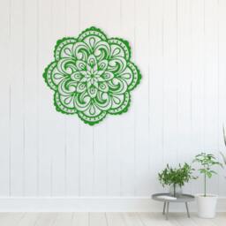 Mandala Sign Wall Decor, Home Metal Art, Unique Decoration, Trellis, & Living, Room - thumbnail 2