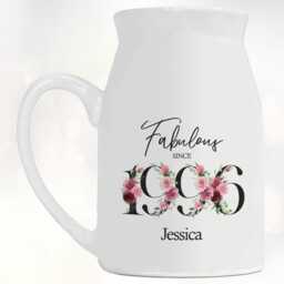 30Th Birthday Gift For Her - Fabulous Since 1996 Small Personalised Flower Pot Vase 30 Gifts Women Floral Design Daughter Sister Bnc30 - thumbnail 3