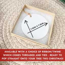 First Christmas Engagement Bauble, Newly Engaged Keepsake Gift, The Year We Got Engaged, Couple, Unique Personalised Congratulations Present - thumbnail 2