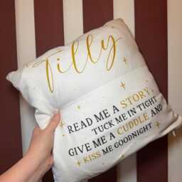 Personalised Cuddle Pocket Cushion - Story Time Nursery For Children - thumbnail 2