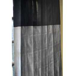 "Black & Silver Curtain Panels 52""x84" - thumbnail 2