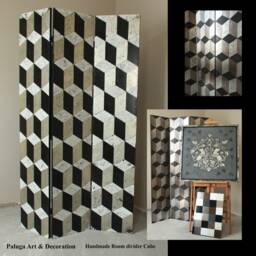 Room Divider, Wooden Paravent, Separator, Folding Screen, Privacy Partition, Room Decor Partition, Interior Partition - thumbnail 2
