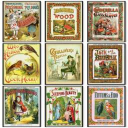 Vintage Children's Book Cover Art Prints, Set Of 9 - thumbnail 1