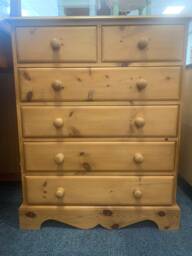 Large Chest Of Drawers Painted Bespoke Stencilled