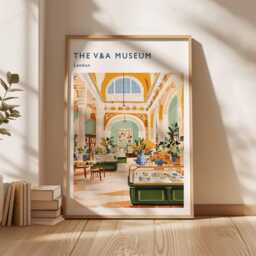 Victoria & Albert Museum Poster London Travel Art Print - thumbnail 2