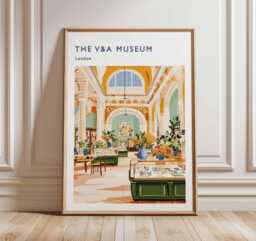 Victoria & Albert Museum Poster London Travel Art Print - thumbnail 1