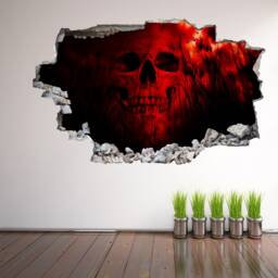 Human Skull Horror Wall Decal Sticker Mural Poster Print Art Home Decor Gh12 - thumbnail 1