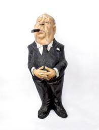Alfred Hitchcock Paper Mache Figure - thumbnail 1