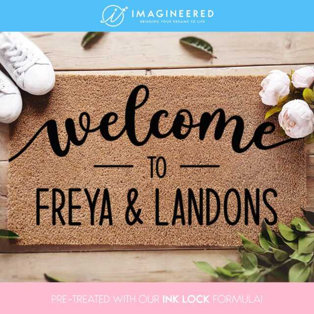 Personalized Name Doormat - Custom Welcome Mat New Home Decor Gifts For Him Gift Her Couple Housewarming - image 1