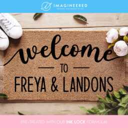 Personalized Name Doormat - Custom Welcome Mat New Home Decor Gifts For Him Gift Her Couple Housewarming - thumbnail 1