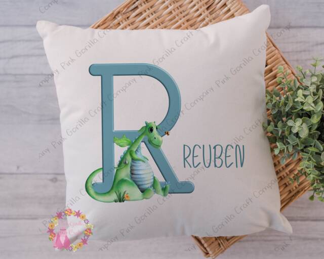 Dragon Cushion, Pillow, Girl Dragon, Gift, Boy Lover, Gift For Child, Birthday Gift, Child Gift - image 1