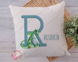 Dragon Cushion, Pillow, Girl Dragon, Gift, Boy Lover, Gift For Child, Birthday Gift, Child Gift - thumbnail 1