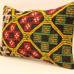 12x20 Turkish Kilim Pillow Lumbar Pillow Bohemian Cushion Navajo Rug Cover Armchair Case 4Oef-62 - thumbnail 3