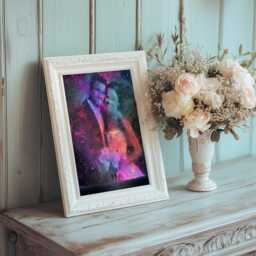 Deep Space Custom Print, Bedroom Art, Personalized Gift, Anniversary Wedding Couples Gifts, Home, Poster, Prints For - thumbnail 3