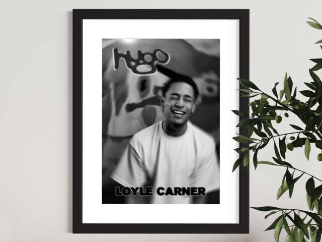 Loyle Carner Vintage Poster - Blur A2 A3 A4 Framed Print Wall Art - image 1