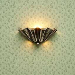Handmade Brass Floral Wall Sconce, Mid Century Modern Vanity Light Fixture - thumbnail 3