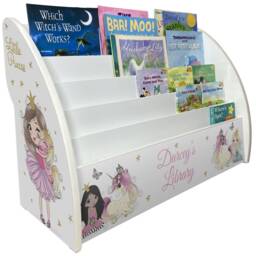 Personalised Princess Bookcase - Girls Bookshelf & Unicorn Theme Fairy Tale Nursery Ages 1-5 Fully Assembled Made in UK - thumbnail 2