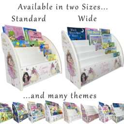 Personalised Princess Bookcase - Girls Bookshelf & Unicorn Theme Fairy Tale Nursery Ages 1-5 Fully Assembled Made in UK - thumbnail 3