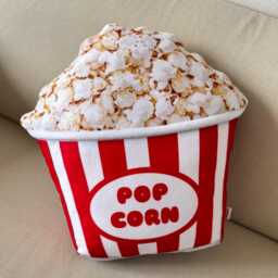 Popcorn Pillow, Food Shape Throw Pillow, Funny Birthday Gift, Film Lover - thumbnail 2