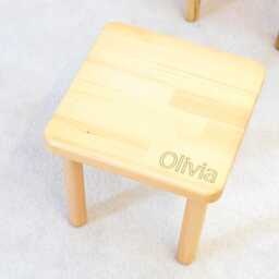 Personalized Kids Playroom Wooden Chair Gift From Grandparents - thumbnail 3
