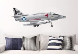 A-4 Skyhawk Marines Wall Fabric Decal Vietnam Attack Fighter Bomber Airplane Up To 50 - thumbnail 1