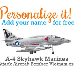 A-4 Skyhawk Marines Wall Fabric Decal Vietnam Attack Fighter Bomber Airplane Up To 50 - thumbnail 2