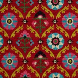 Desert Flower Lumbar Pillow Cover Bright Medallion Cotton Cushion - thumbnail 4