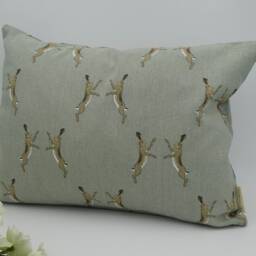Boxing Hares Cushion With Inner Pad, Sophie Allport Design - thumbnail 2