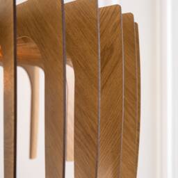 Handmade Wood Pendant Light Modern Nordic Style Lampshade - thumbnail 3