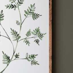 Watercolor Eucalyptus Art Print, Leaf Painting - thumbnail 2