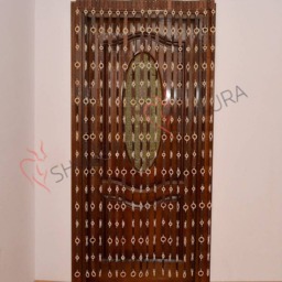 Handmade Beech Wood Beaded Door Curtain Bohemian Decor - thumbnail 2