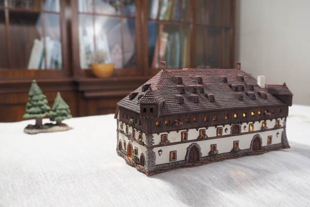 Handmade Ceramic Tealight Holder - Miniature Of The Historic Council in Constance, Germany - image 1