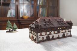 Handmade Ceramic Tealight Holder - Miniature Of The Historic Council in Constance, Germany - thumbnail 1