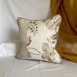 "Designers Guild Pillow Cover Bohemian White & Gold Cotton - 12""x 18" - thumbnail 3