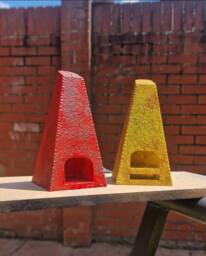 Mutators - Charmed Tv Show 3D Printed Halliwell Collection Replica Prop Red & Yellow Stone Texturr - thumbnail 1