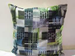 Designers Guild Fabric Chandigarh Aqua Cushion Cover/Pillow Cover - thumbnail 1