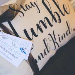Stay Humble Pillow, Farmhouse Vintage Style, Girls Pillow, Wedding Gift, Housewarming, Trending Farm Style - thumbnail 2