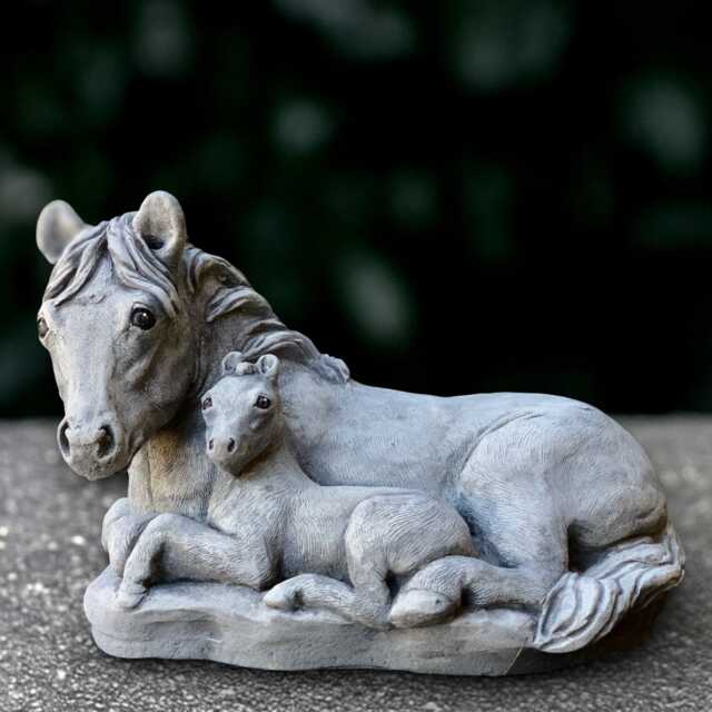 Large Horses Sculpture Concrete Family Horse Statue Garden Animal Ornament Handmade Art Cement Pet Figure Horse Lover Gift Farm Decor - image 1