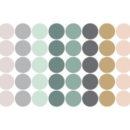 Neutral Earth Tone Polka Dot Wall Stickers Boho Nursery Decor - thumbnail 2