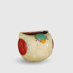 Bird Ceramic Wall Plant Pot, Cute Gift - thumbnail 2