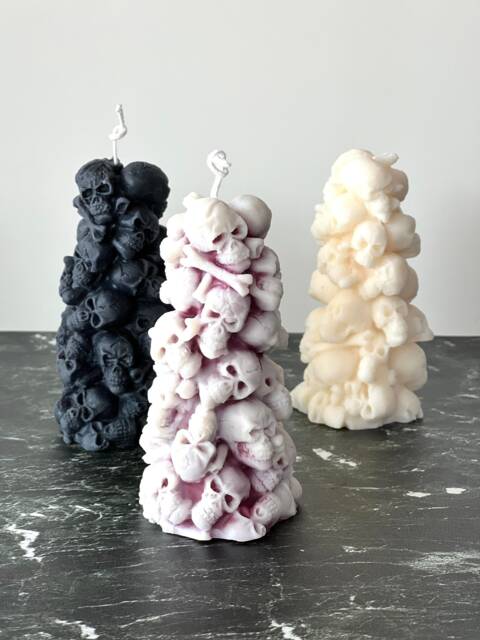 Skull Head Mountain Candles, Halloween Special Gift, Art Candles, Home Decoration, Halloween Candles - image 1
